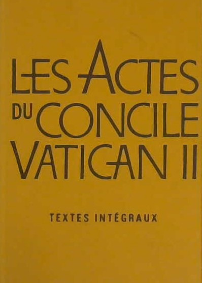Les actes du concile vatican II