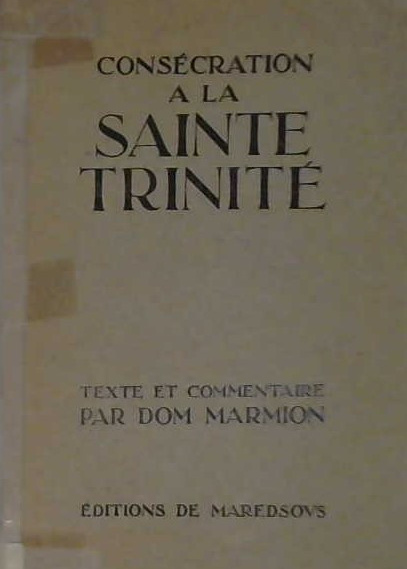 Consécration à la Sainte Trinité