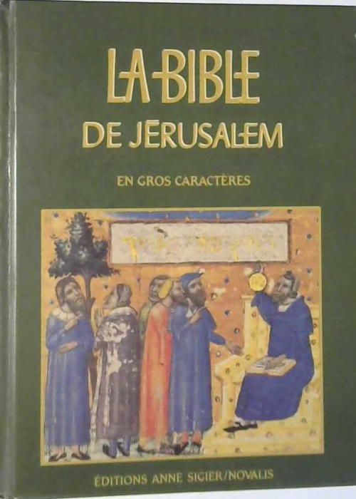 La bible de Jérusalem en gros caractère rigide