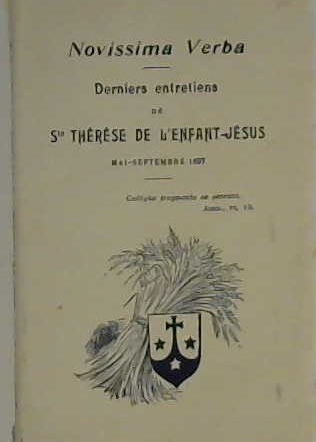 Derniers entretiens de ste Thérèse de l'enfant Jésus