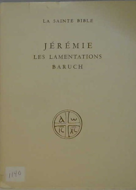 Jérémie, les lamentations, Baruth